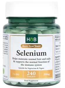 Holland & Barrett - Selen, 200 µg, 240 tabletek