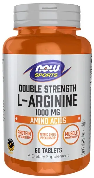 Now Foods - L-Arginine, 1000mg, 60 tabletek