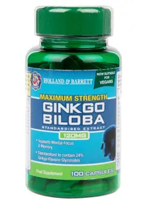 Holland & Barrett - Ginkgo Biloba, 120mg, 100 kapsułek