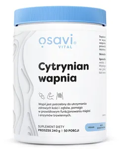 Osavi - Cytrynian Wapnia, Proszek, 240g