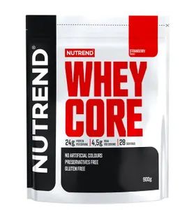 Nutrend - Odżywka Białkowa Whey Core, Truskawka, Proszek 900g