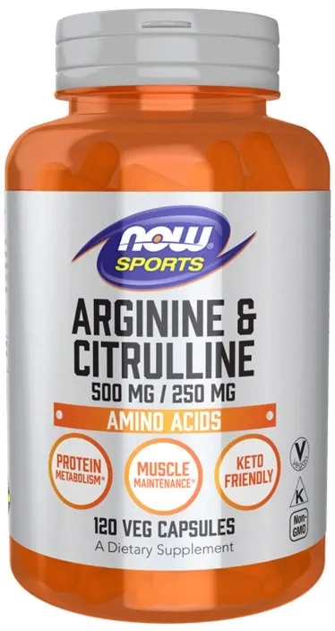 NOW Foods - Arginina i Cytrulina, 500/250, 120 vkaps