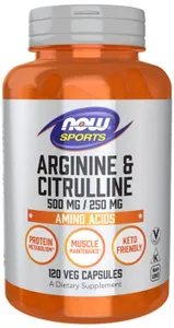 NOW Foods - Arginina i Cytrulina, 500/250, 120 vkaps