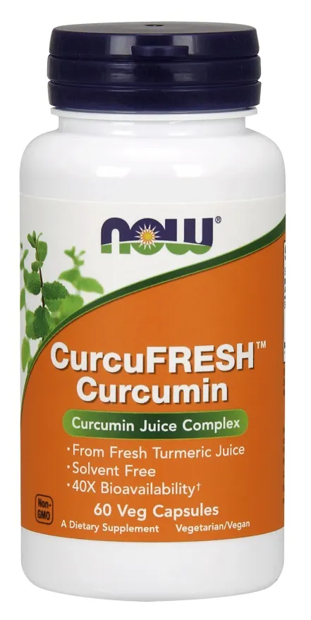 NOW Foods - CurcuFRESH Kurkumina, 60 vkaps