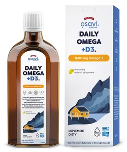 Osavi - Daily Omega + D3, 1600mg Omega 3, Cytryna, 250 ml