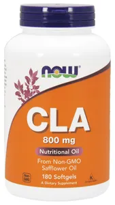 NOW Foods - CLA, 800 mg, 180 kapsułek miękkich