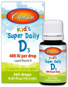 Carlson Labs - Kid's Super Daily D3, 400 IU, 10 ml