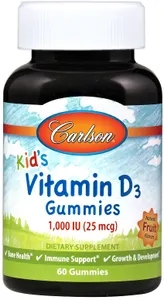 Carlson Labs - Kid's Vitamin D3 Gummies 1000 IU, 60 żelek