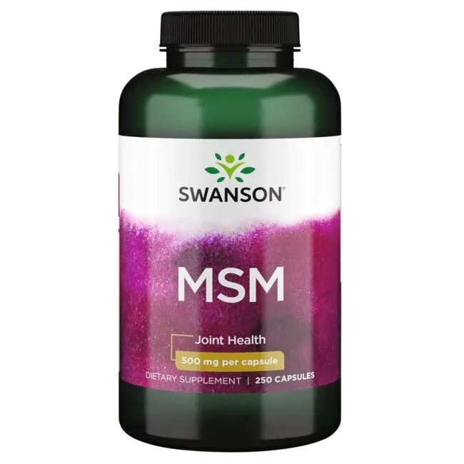 Swanson - MSM, 500mg, 250 kapsułek