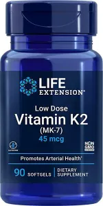 Life Extension - Witamina K2 (MK-7), 45 mcg, 90 kapsułek miękkich