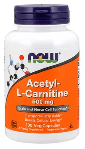 NOW Foods - Acetyl L-Karnityna, 500mg, 100 vkaps