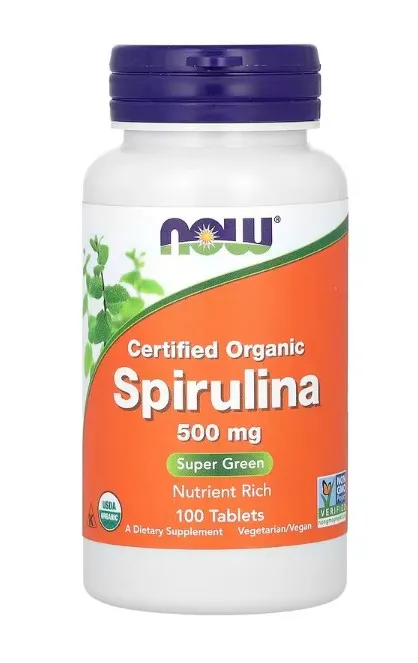 NOW Foods - Spirulina, 500mg, 100 tabletek