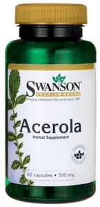 Swanson - Acerola, 500mg, 60 kapsułek