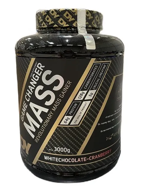 Dorian Yates - Game Changer Mass, Gainer, White Chocolate-Cranberry, Proszek, 3000g
