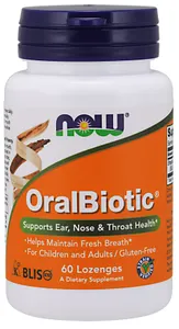 NOW Foods - OralBiotic, 60 tabletek do ssania