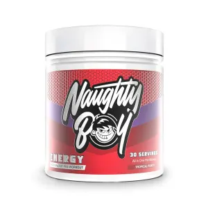 Naughty Boy - Przedtreningówka, Energy, Tropical Punch, Proszek 390g