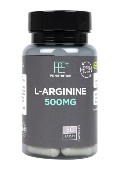 Holland & Barrett - PE Nutrition L-Arginine, 500mg, 50 kapsułek