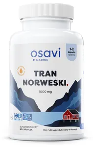 Osavi - Tran Norweski, 1000mg, Cytryna, 90 kapsułek miękkich