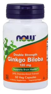 NOW Foods - Ginkgo Biloba, 120mg, 50 vkaps
