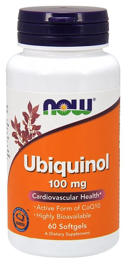 NOW Foods - Ubiquinol, 100mg, 60 kapsułek miękkich
