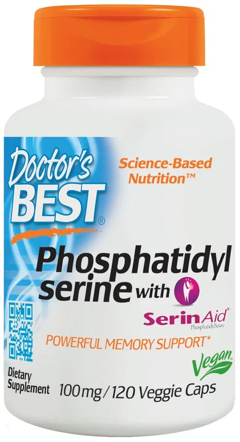 Doctor's Best - Fosfatydyloseryna z SerinAid, 100mg 120 vkaps