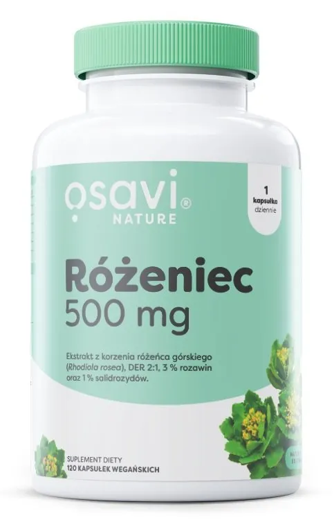 Osavi - Różeniec, Rhodiola Rosea, 500mg, 120 vkaps