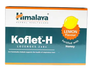 Himalaya - Koflet-H, Cytryna, 12 tabletek do ssania