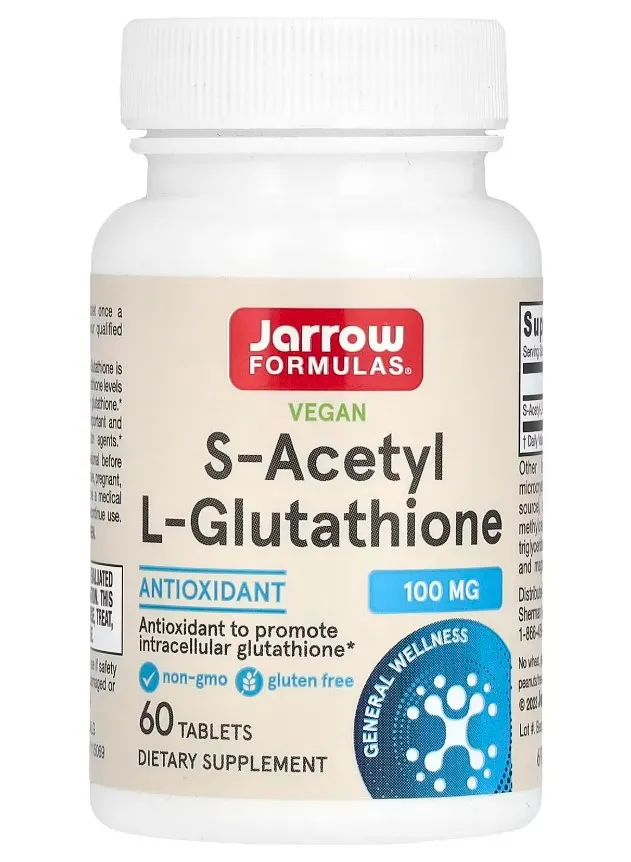 Jarrow Formulas - S-Acetyl L-Glutathione, 100mg, 60 tabletek