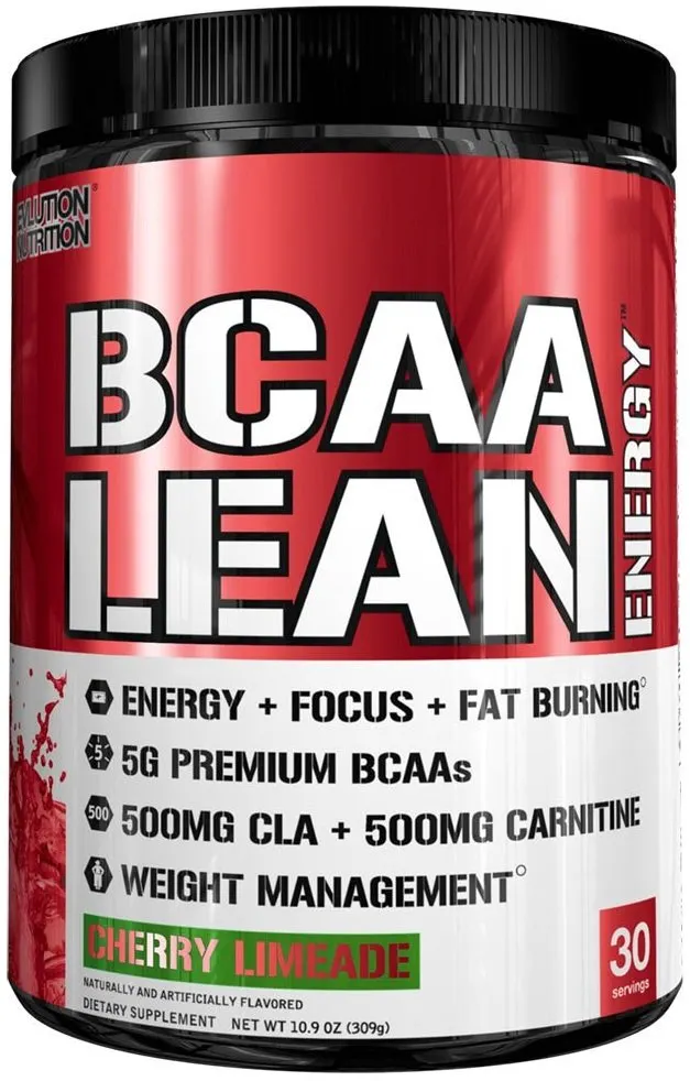 EVLution Nutrition - BCAA Lean Energy, Fruit Punch, Proszek, 321g