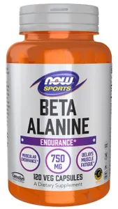 NOW Foods - Beta Alanina, 750 mg, 120 kapsułek
