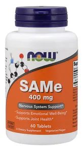 NOW Foods - SAMe, 400 mg, 60 tabletek