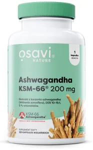 Osavi - Ashwagandha KSM-66, 200mg, 120 vkaps