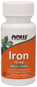 NOW Foods - Żelazo, 18mg, 120 vkaps