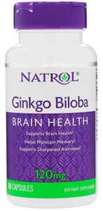 Natrol - Ginkgo Biloba, 120mg, 60 kapsułek