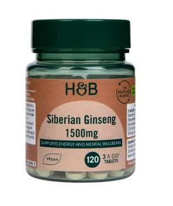 Holland & Barrett - Siberian Ginseng, 1500mg - 120 tabletek wegańskich