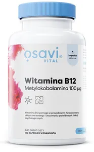 Osavi - Witamina B12, Metylokobalamina, 100 μg, 120 vkaps