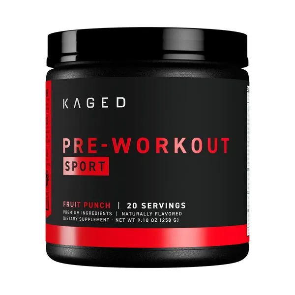 Kaged Muscle - Pre-Kaged Sport, Fruit Punch, Proszek, 272g