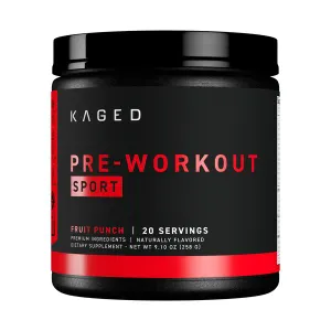 Kaged Muscle - Pre-Kaged Sport, Fruit Punch, Proszek, 272g
