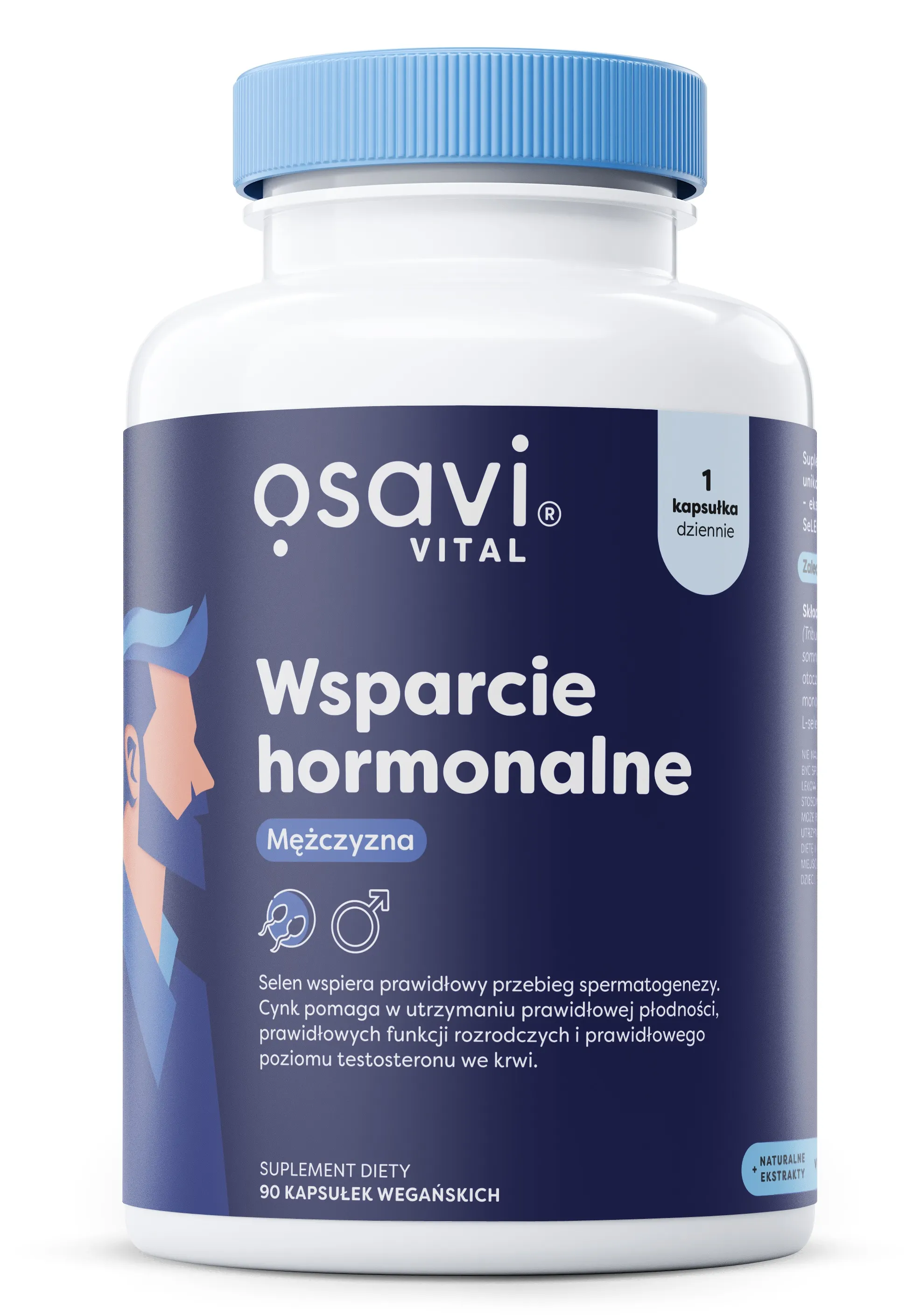 Osavi - Wsparcie Hormonalne Mężczyzna, 90 vkaps