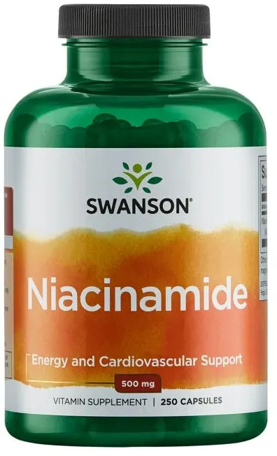 Swanson - Niacynamid, 500mg, 250 kapsułek
