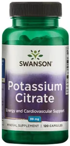 Swanson - Cytrynian Potasu, 99mg, 120 kapsułek