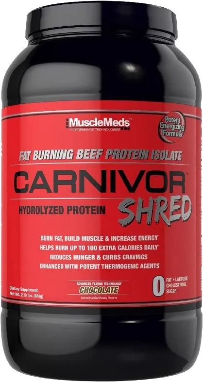MuscleMeds - Carnivor Shred, Czekolada, Proszek, 1036g