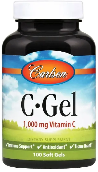 Carlson Labs - C-Gel, 1000mg, 100 kapsułek miękkich