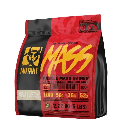 Mutant - Mass, Gainer, Vanilla Ice Cream, Proszek, 2270g