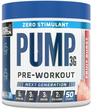 Applied Nutrition - Pump Zero Stimulant, Fruit Burst, Proszek, 375g