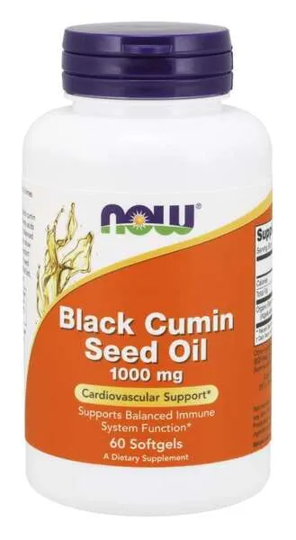 NOW Foods - Black Cumin Seed Oil, 60 kapsułki miękkie