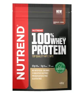 Nutrend - Odżywka Białkowa 100% Whey Protein, Chocolate + Cocoa, Proszek 400g