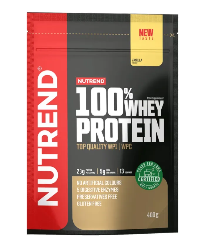 Nutrend - Odżywka Białkowa 100% Whey Protein, Wanilia, Proszek 400g