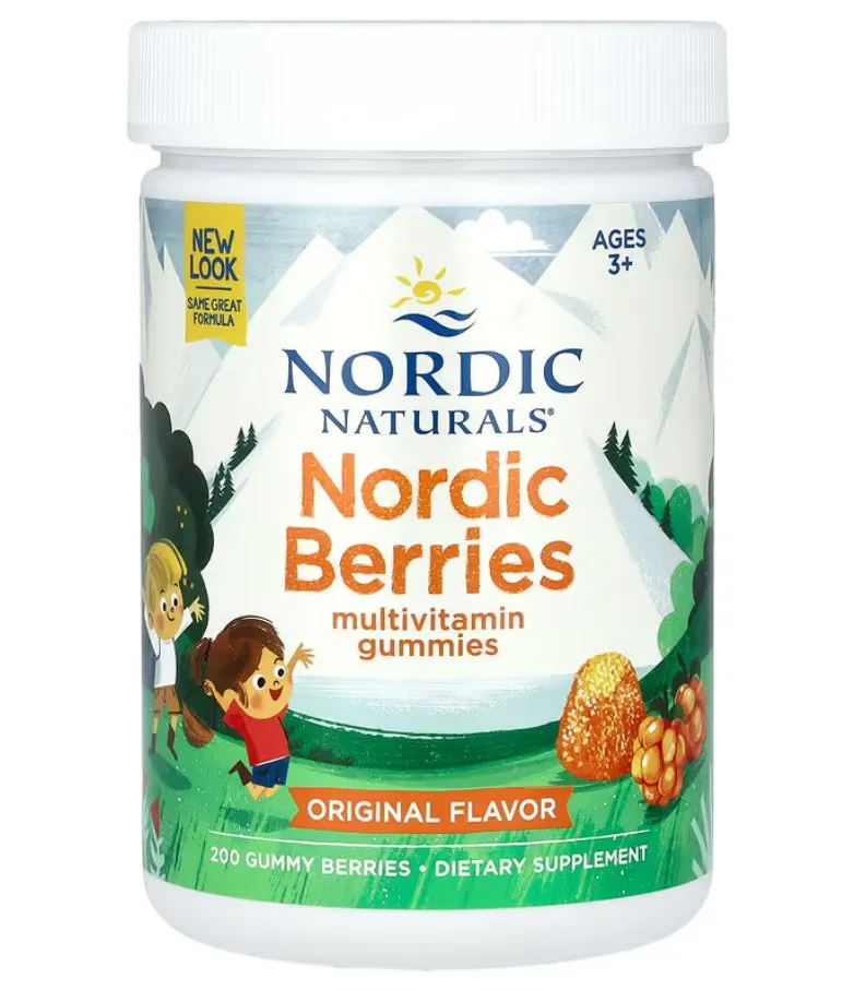Nordic Naturals - Nordic Berries Multivitamin, Original Flavor, 200 żelek