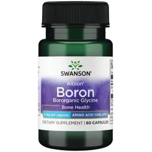Swanson - Bor, w Postaci Chelatu Glicynowego, 6mg, 60 kapsułek